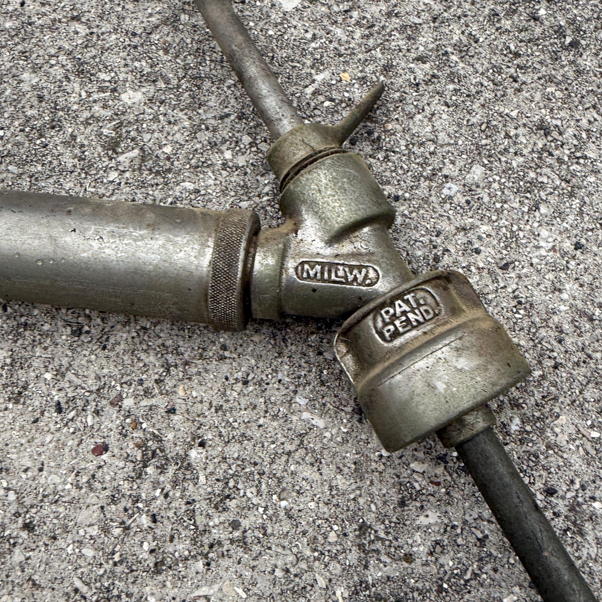 Vintage Perlick Milwaukee Slant Beer Keg Barrel Pump Tap Tapper Ball Knob Handle