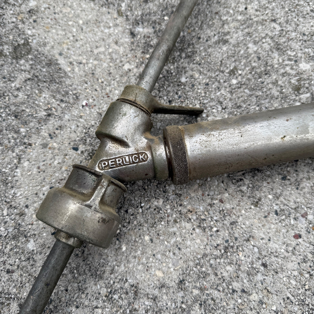 Vintage Perlick Milwaukee Slant Beer Keg Barrel Pump Tap Tapper Ball Knob Handle