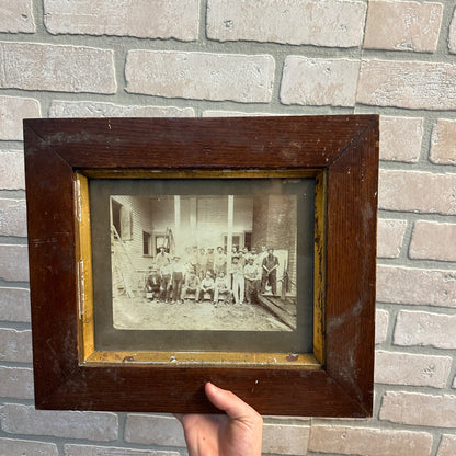 Antique Wagners Lake Geneva Wisconsin Reapl Photo Cabinet Photo Framed