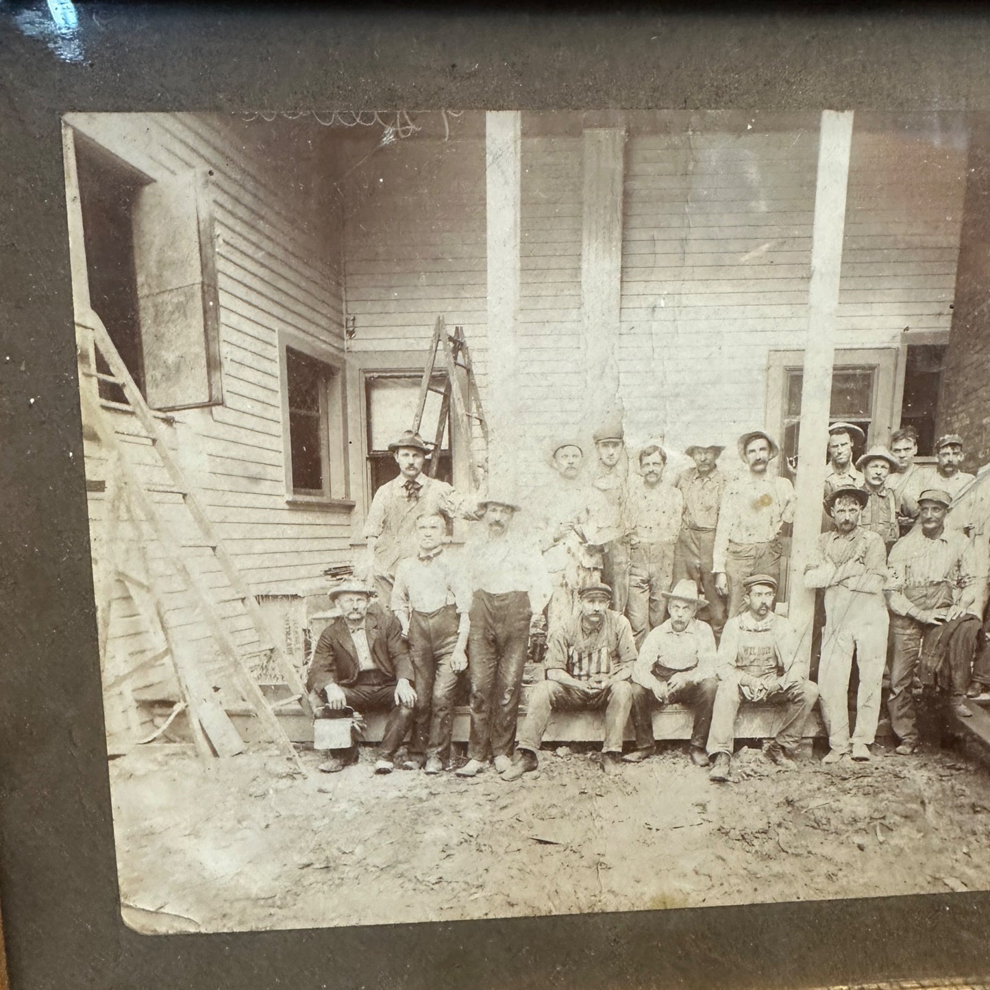 Antique Wagners Lake Geneva Wisconsin Reapl Photo Cabinet Photo Framed