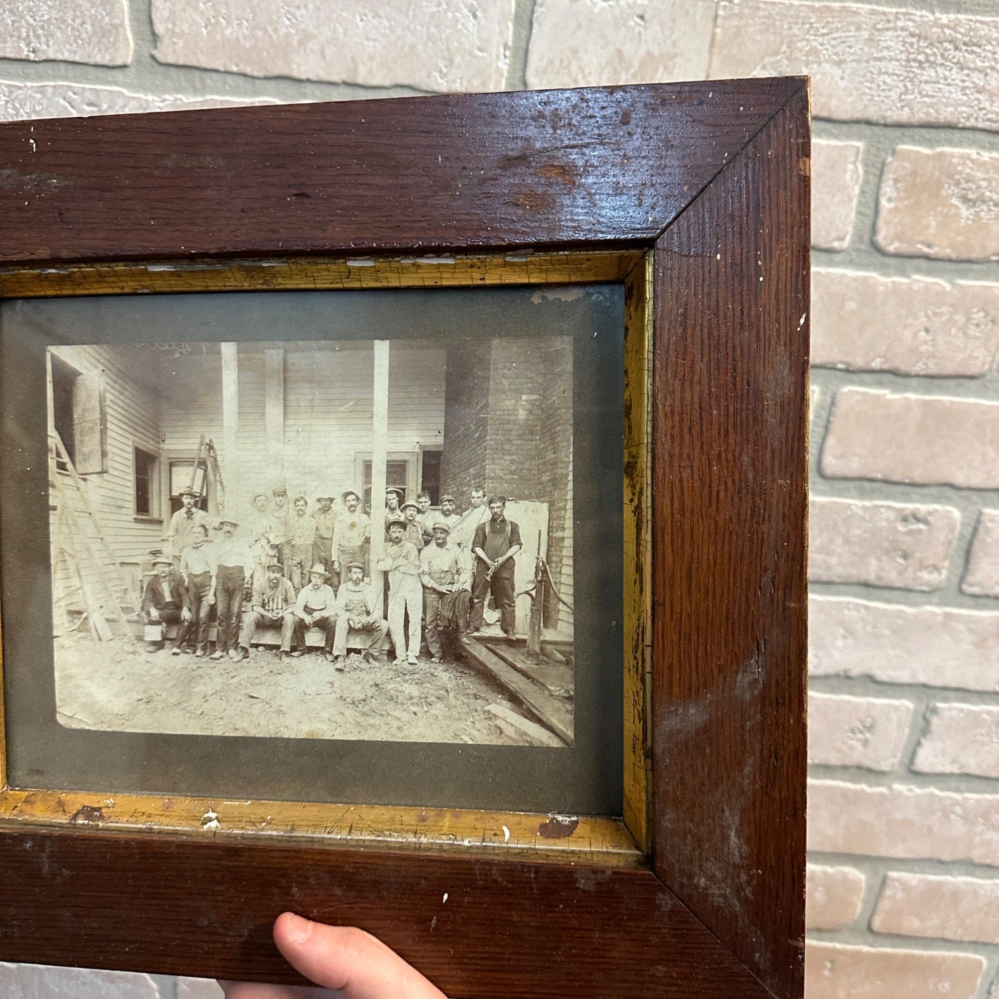 Antique Wagners Lake Geneva Wisconsin Reapl Photo Cabinet Photo Framed