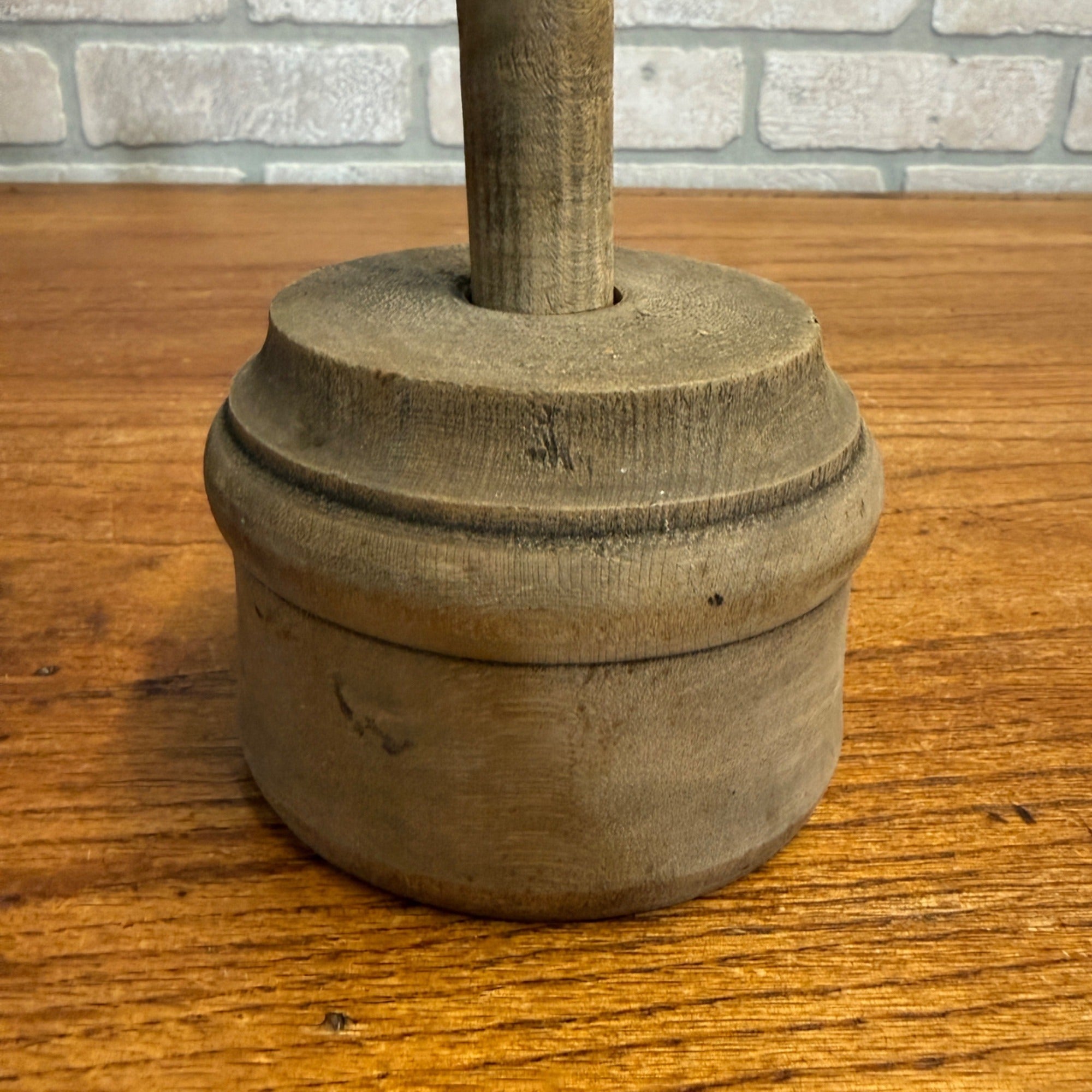 Antique Primitive 19th c. Butter Mold Press Flower Floral Pattern Farmhouse