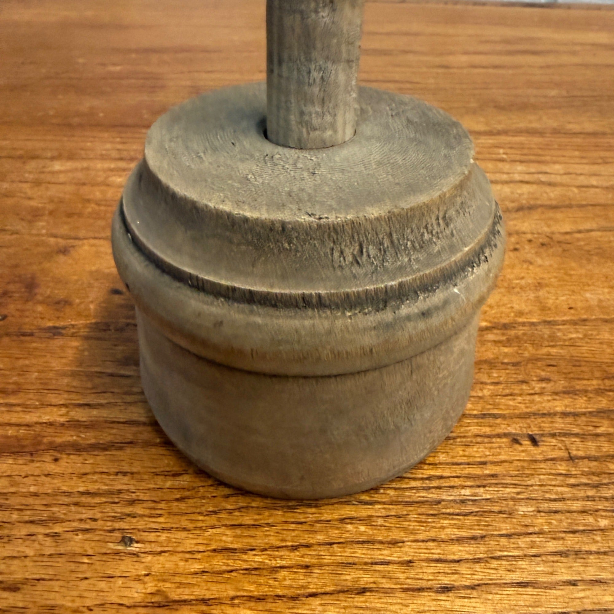 Antique Primitive 19th c. Butter Mold Press Flower Floral Pattern Farmhouse