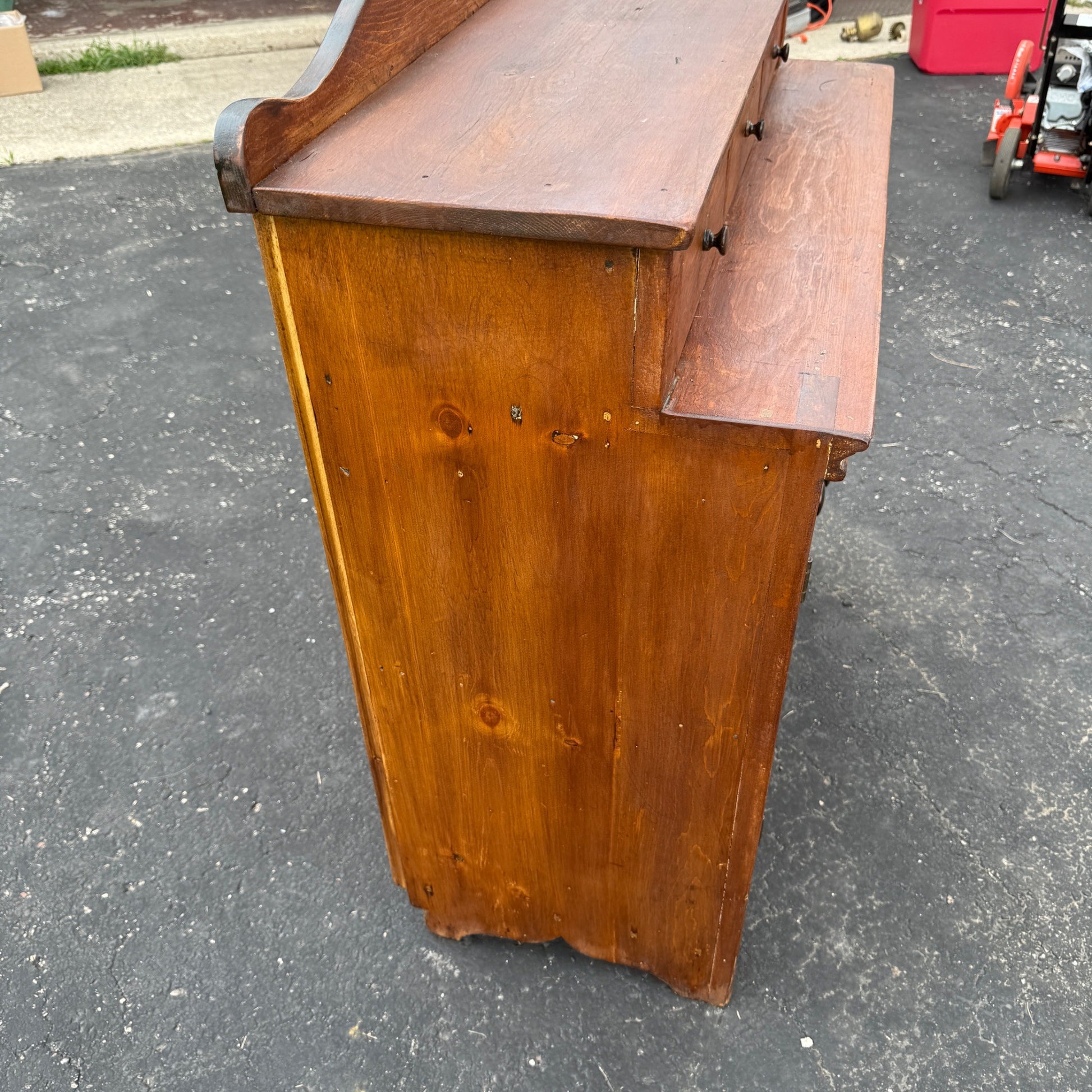 Antique Primitive Pennsylvania Jelly Pantry Cabinet 1800s Farmhouse Three Drawer