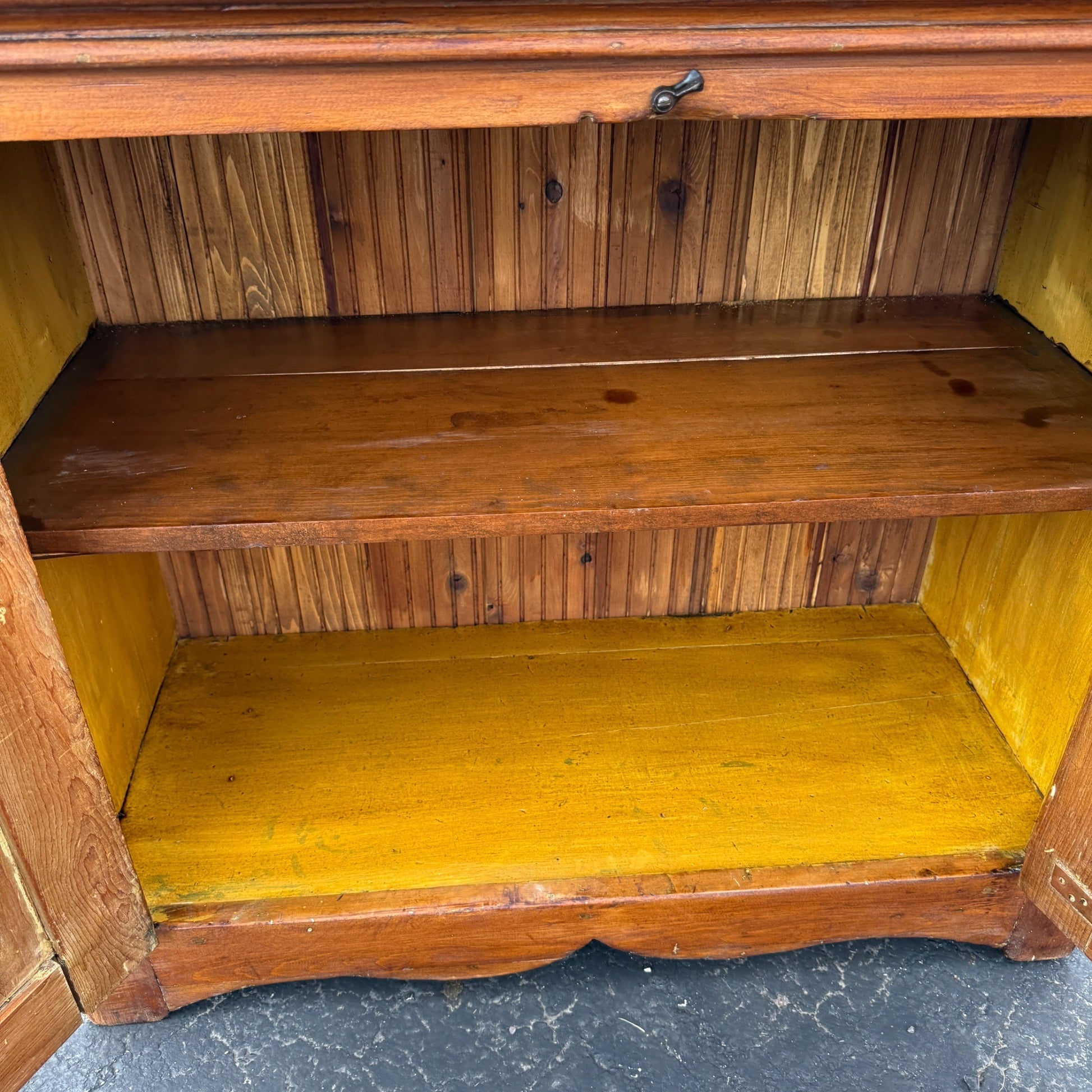 Antique Primitive Pennsylvania Jelly Pantry Cabinet 1800s Farmhouse Three Drawer