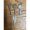 Vintage Mercury Lincoln GM Automobile Car Keys Lot Brass Embossed