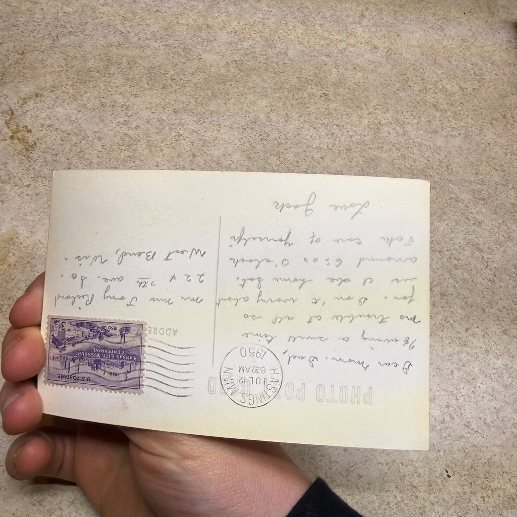 Vintage Hastings, Minnesota RPPC Real Photo Postcard Spiral Bridge