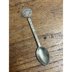 Vintage Mexican Alpaca Silver Souvenir Tea Spoon w/ Mayan Pyramid – 3.75" – 8.34 Grams