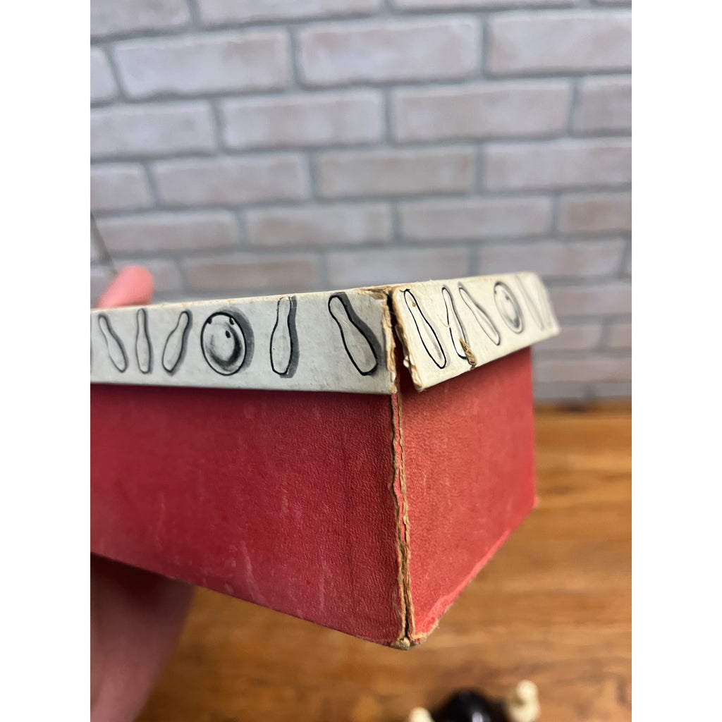 Vintage 1950s Ten Pin Bowling Salt & Pepper Shakers with Box - Plastic