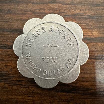 RARE Vintage 1900s Klaus Arcade (Milwaukee Wis) Drink Bar Trade Token