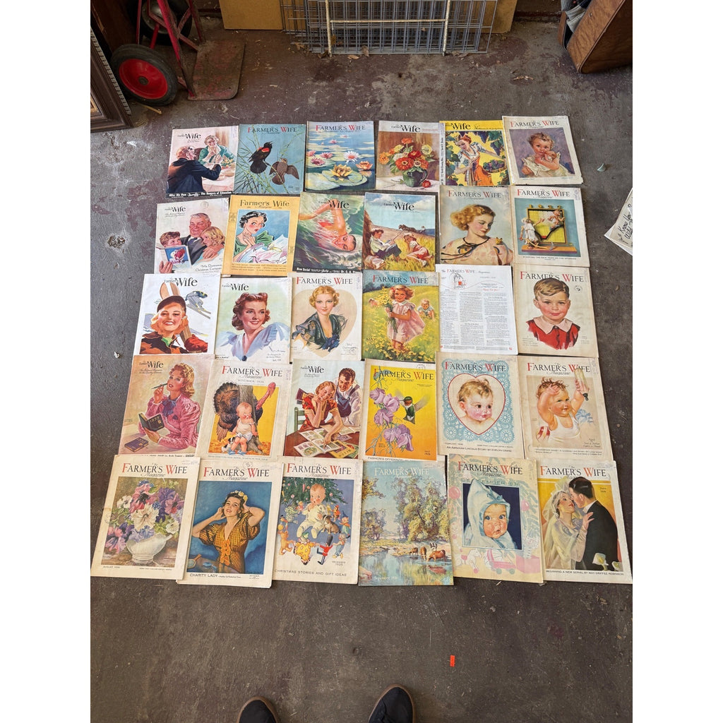 Vintage Farm Journal Farmer's Wife Magazine Lot of 30 1930s 1940s Paper Ephemera