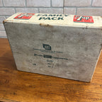 Vintage 7up Family Pack Carrier Milwaukee Wis Bottling Crate Cardboard