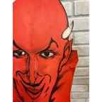 RARE Vintage Halloween Die Cut Cardboard DEVIL SATAN MASK EMERICK’S Buffalo, NY