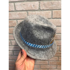 Vintage Leinenkugel's Grey Felt Oktoberfest Tyrolean Bavarian Hat Breweriana Advertising Chippewa Falls, WI