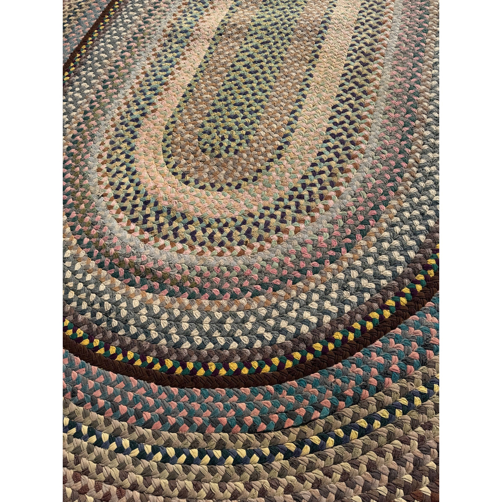 Antique Large Handmade Primitive Braided Area Floor Rug 12' x 15' Primitive Farmhouse