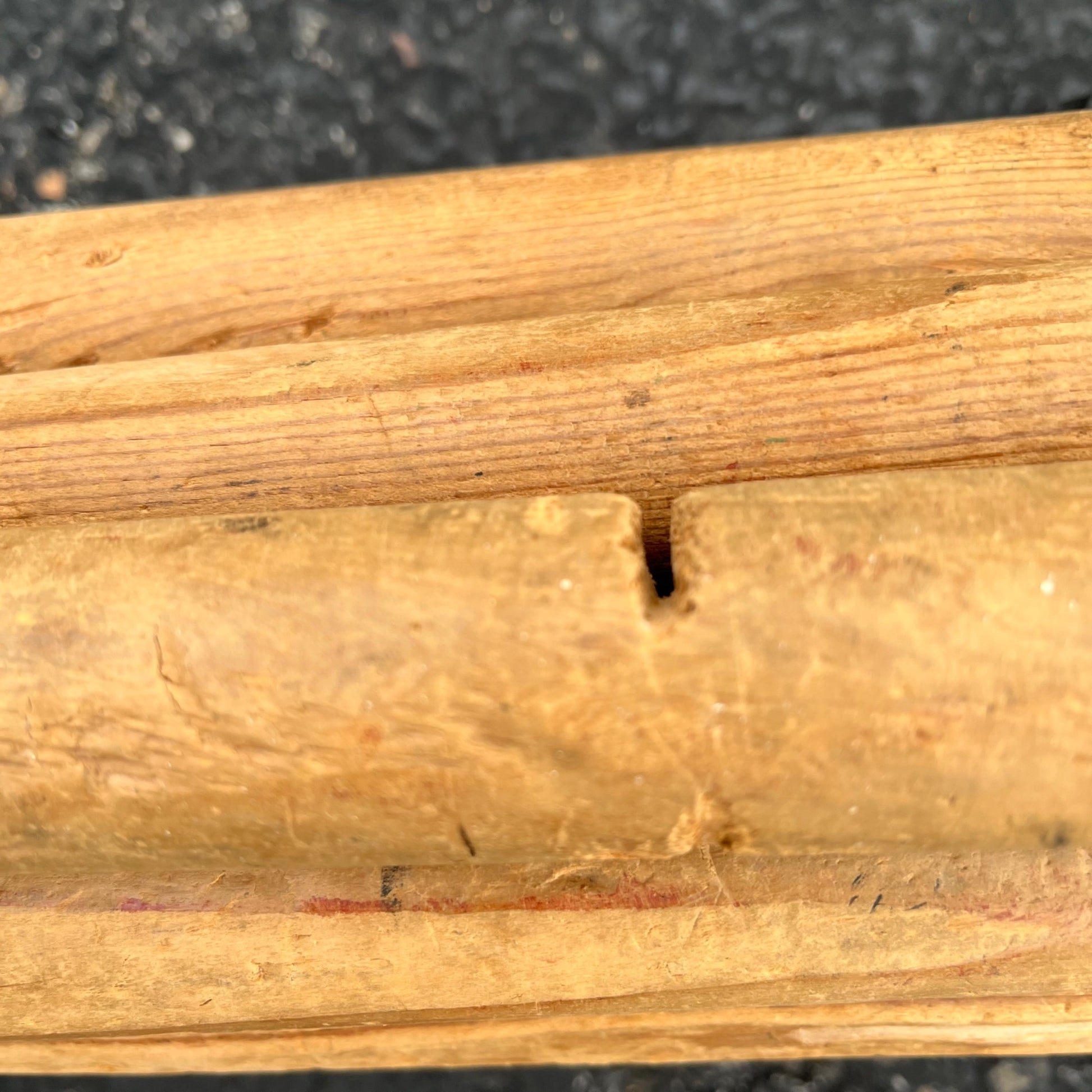 Vintage Structo Log Carrier Semi Truck Hauler Trailer Pressed Steel Toy