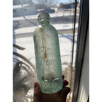 SM. EATON Watertown Wisconsin Blob Top Soda Bottle Hutchinson Hutch WI Wis