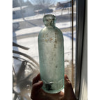 SM. EATON Watertown Wisconsin Blob Top Soda Bottle Hutchinson Hutch WI Wis