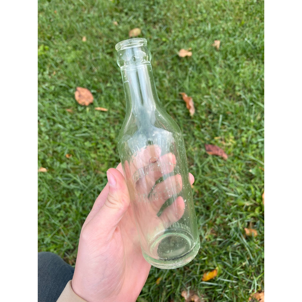 Princeton WI Beer Soda Bottle Princeton Bottling Works embossed 1933 clear