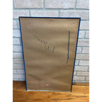 Vintage Pabst Blue Ribbon Beer Menu Board Tin Advertising Sign PBR Blue