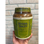 Antique Sears Roebuck Rivera Brand Jelly Jam Stoneware Crock Advertising Primitive Farmhouse