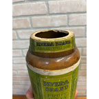 Antique Sears Roebuck Rivera Brand Jelly Jam Stoneware Crock Advertising Primitive Farmhouse