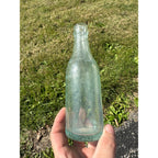 Vintage West Bend Beverages 7oz Embossed Soda Pop Bottle West Bend, Wisconsin