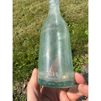 Vintage West Bend Beverages 7oz Embossed Soda Pop Bottle West Bend, Wisconsin