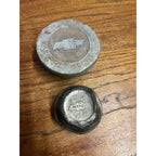 Original Chevrolet Chevy (2) Car Automobile Thread-On Cap Grease Dust Covers
