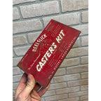 Vintage Reelslick Caster's Kit De Luxe Outers Laboratories Tin Advertising Fish