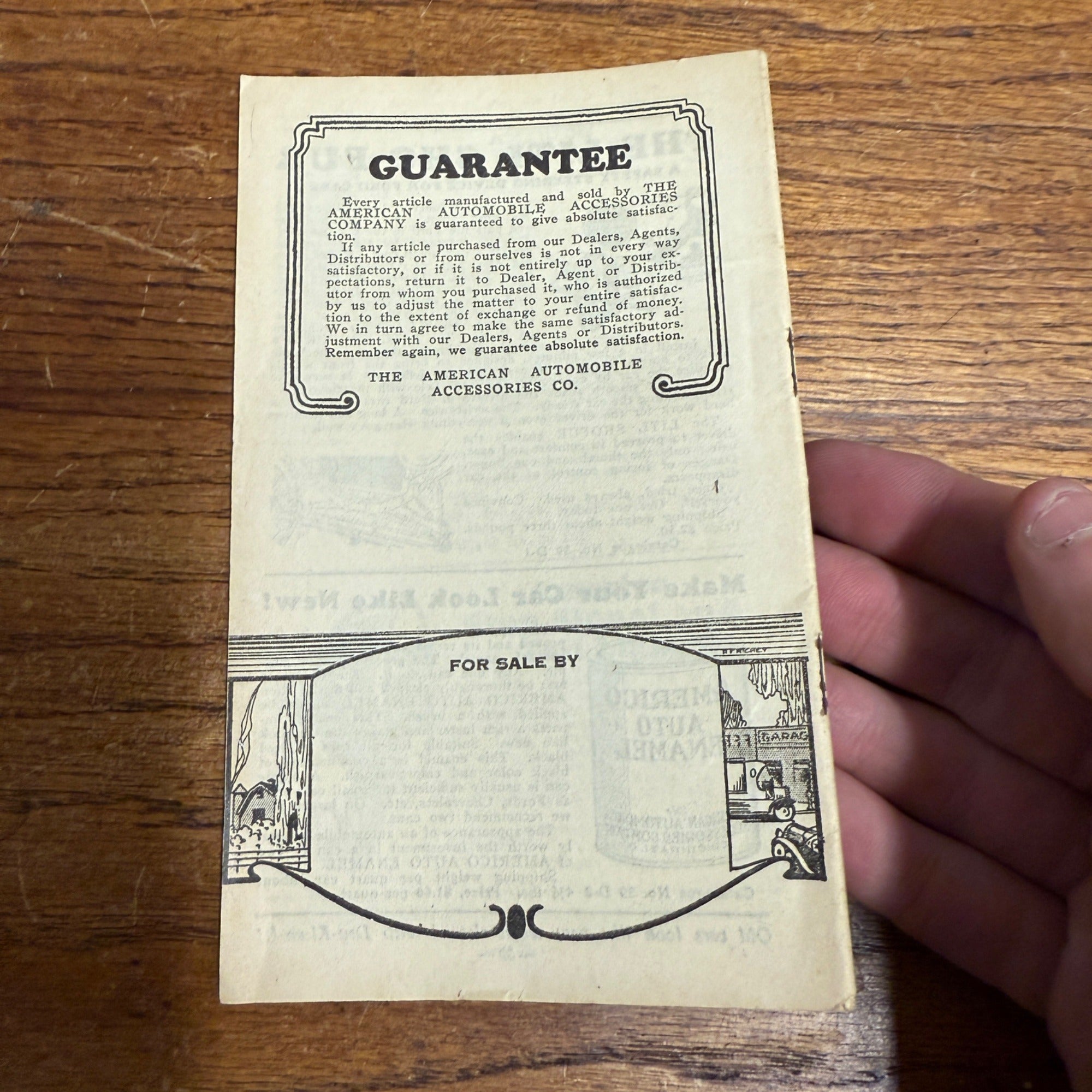 Vintage 1920s Americo Automobile Accessories Booklet Early Catalog Advertising
