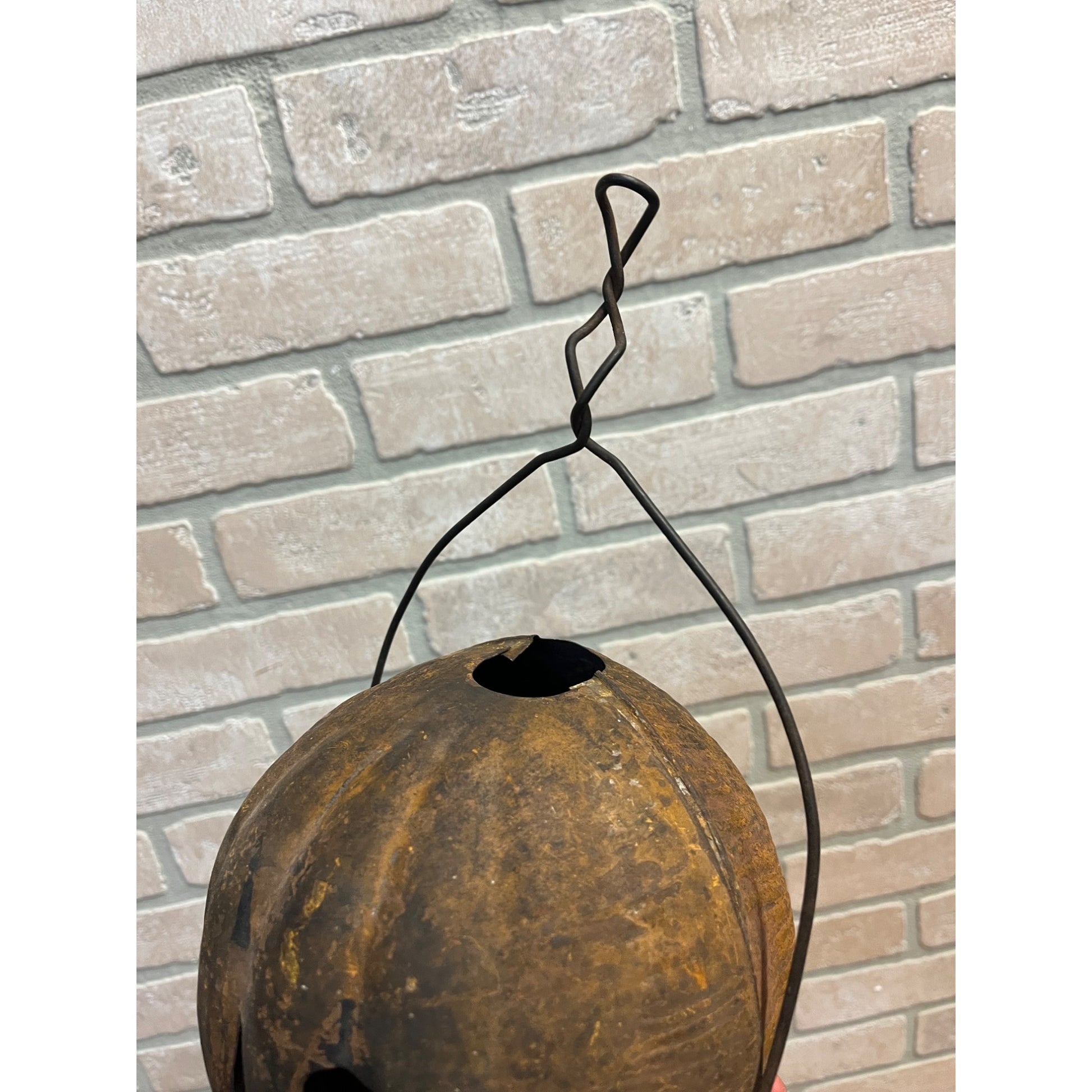 RARE Antique Vintage Halloween Parade Torch Tin Metal Lantern