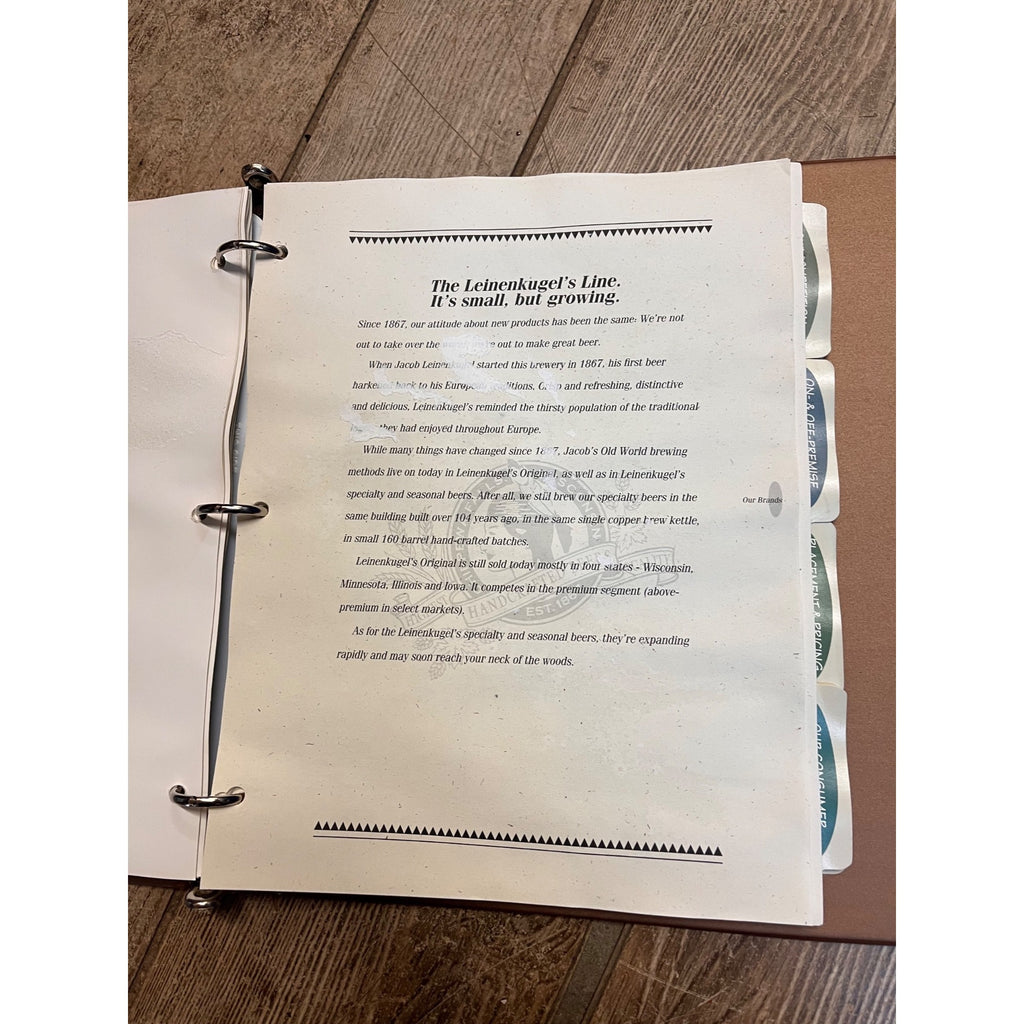 Vintage Leinenkugels Selling Guide The Legend of the Northwoods Complete Book