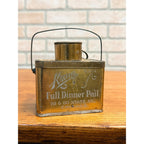 RARE c1900 Kranz Chicago Candy Tin Full Dinner Pail McKinley Teddy Roosevelt