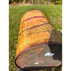 Vintage 1930s Fisher's Salted Peanuts Large 10lb Advertising Tin Can St Paul MN