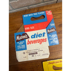 Mason's Root Beer Diet Cardboard Carrier Six Pack Carton Bottle 6-Pack Cases Vintage