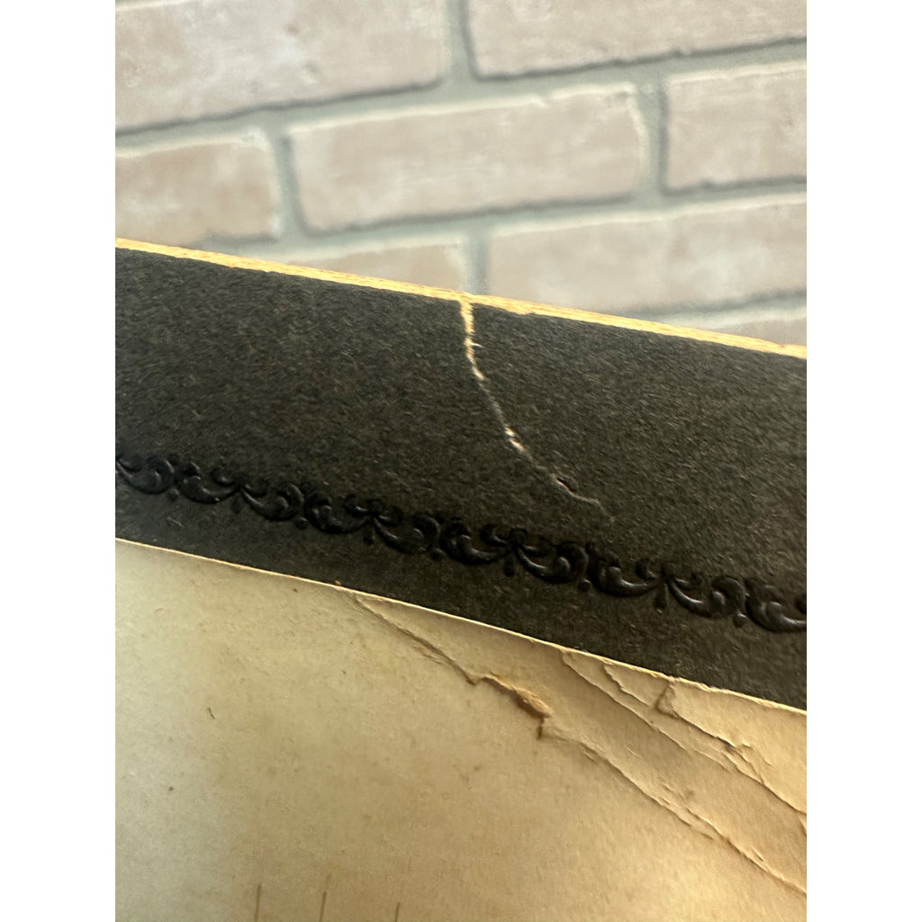 Antique 1800s Cabinet Card Photo of Schooner Ships Boars at Port City in Background