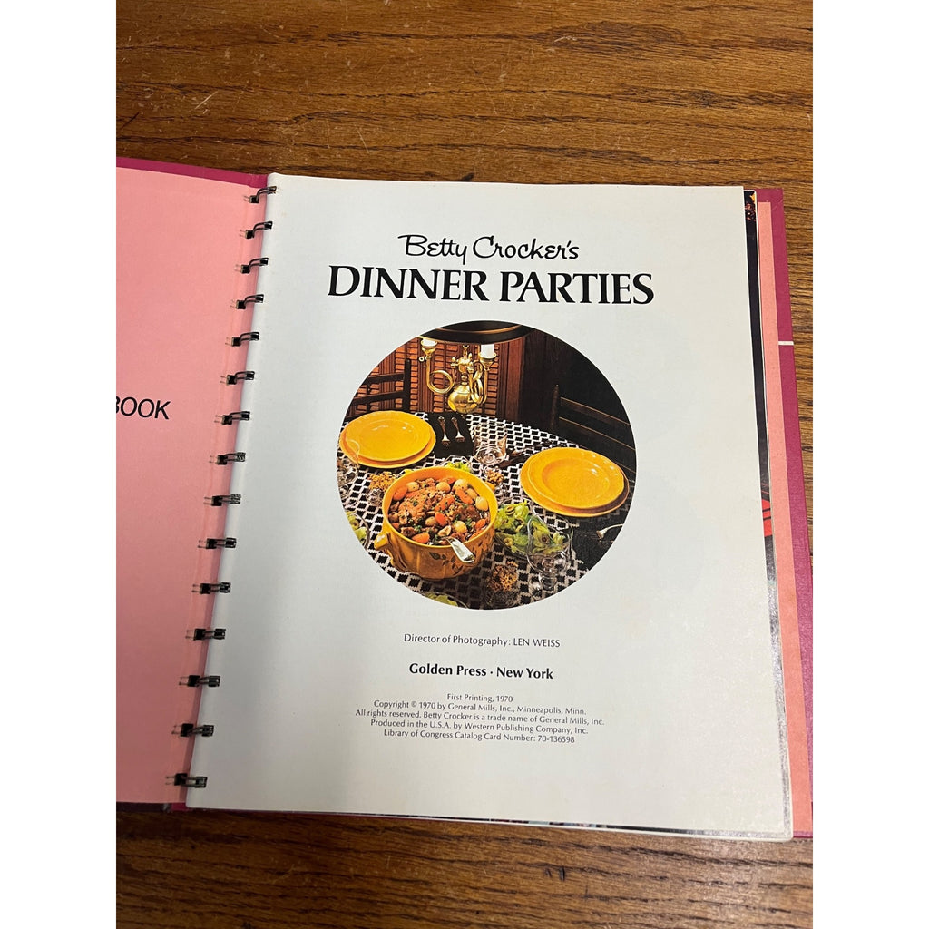 Vintage Betty Crocker Recipe Cookbooks Lot (5) Dinner Parties Good & Easy ++