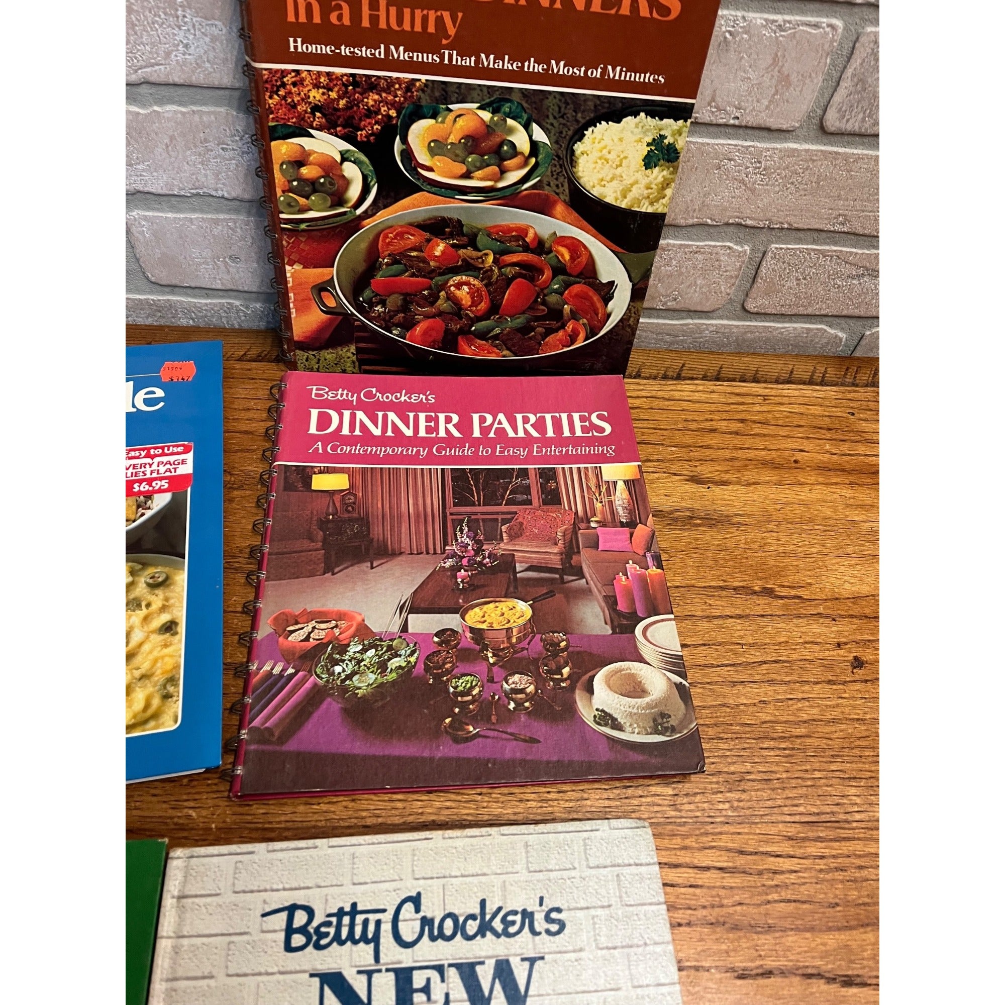 Vintage Betty Crocker Recipe Cookbooks Lot (5) Dinner Parties Good & Easy ++