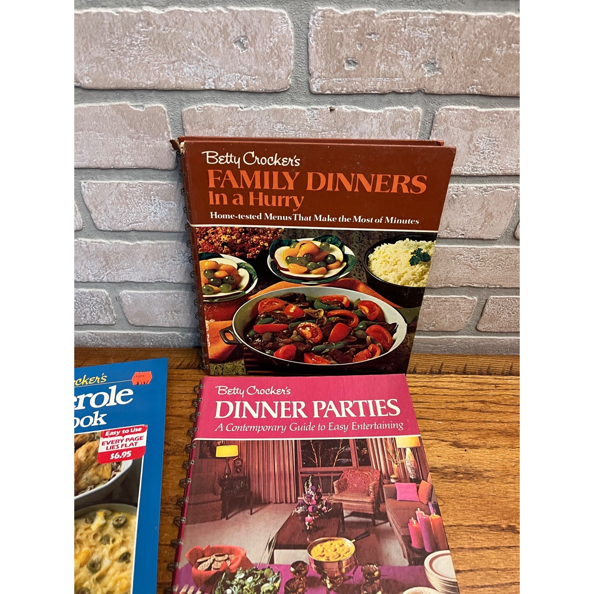 Vintage Betty Crocker Recipe Cookbooks Lot (5) Dinner Parties Good & Easy ++