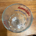 Vintage Pair Hamm’s Beer Goblet Thumbprint Heavy Stemmed Schooner Glass 6" Barware