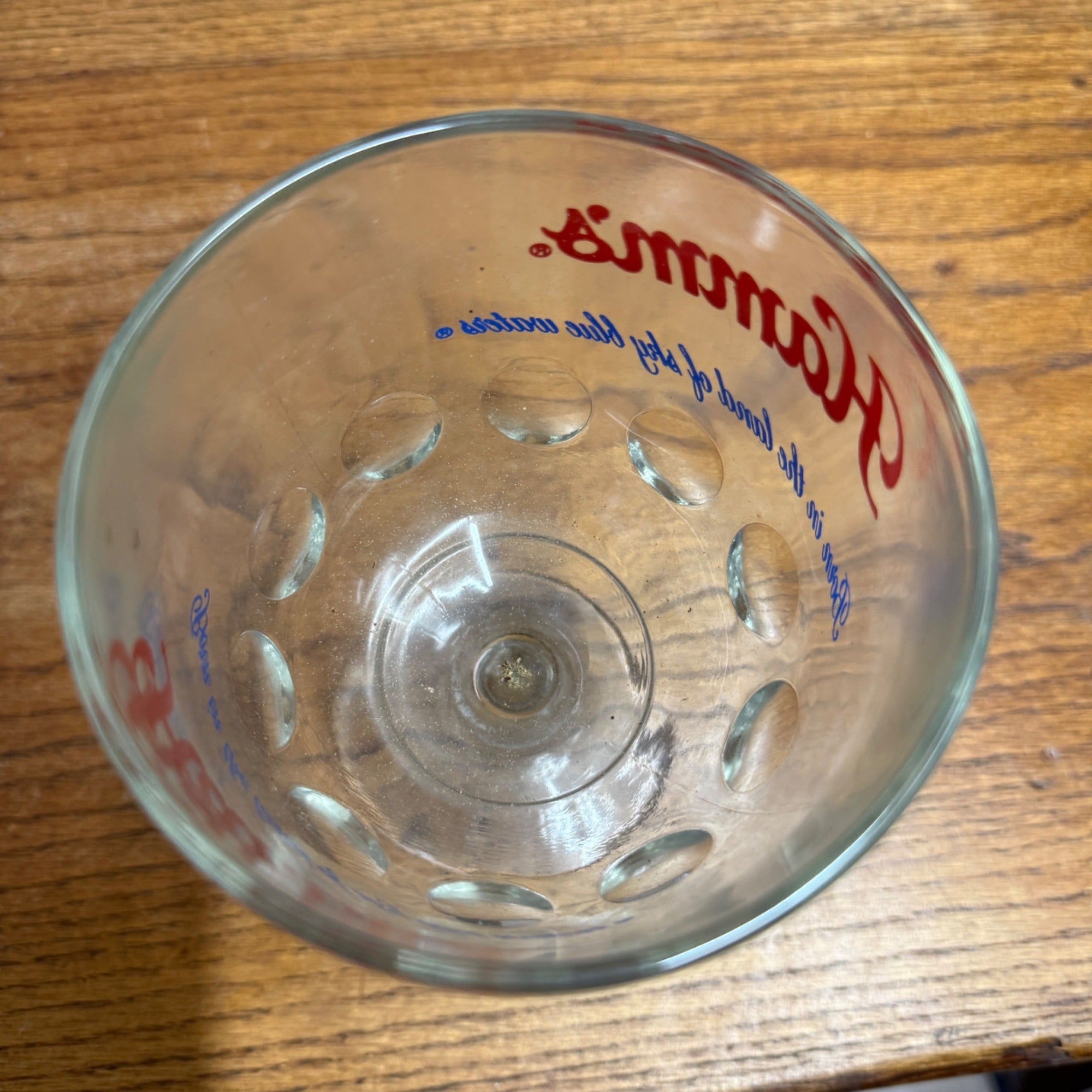 Vintage Pair Hamm’s Beer Goblet Thumbprint Heavy Stemmed Schooner Glass 6" Barware