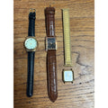 Vintage Lot (3) Men's Dress Watches Parts/Repair Bulova Caravelle New York IB
