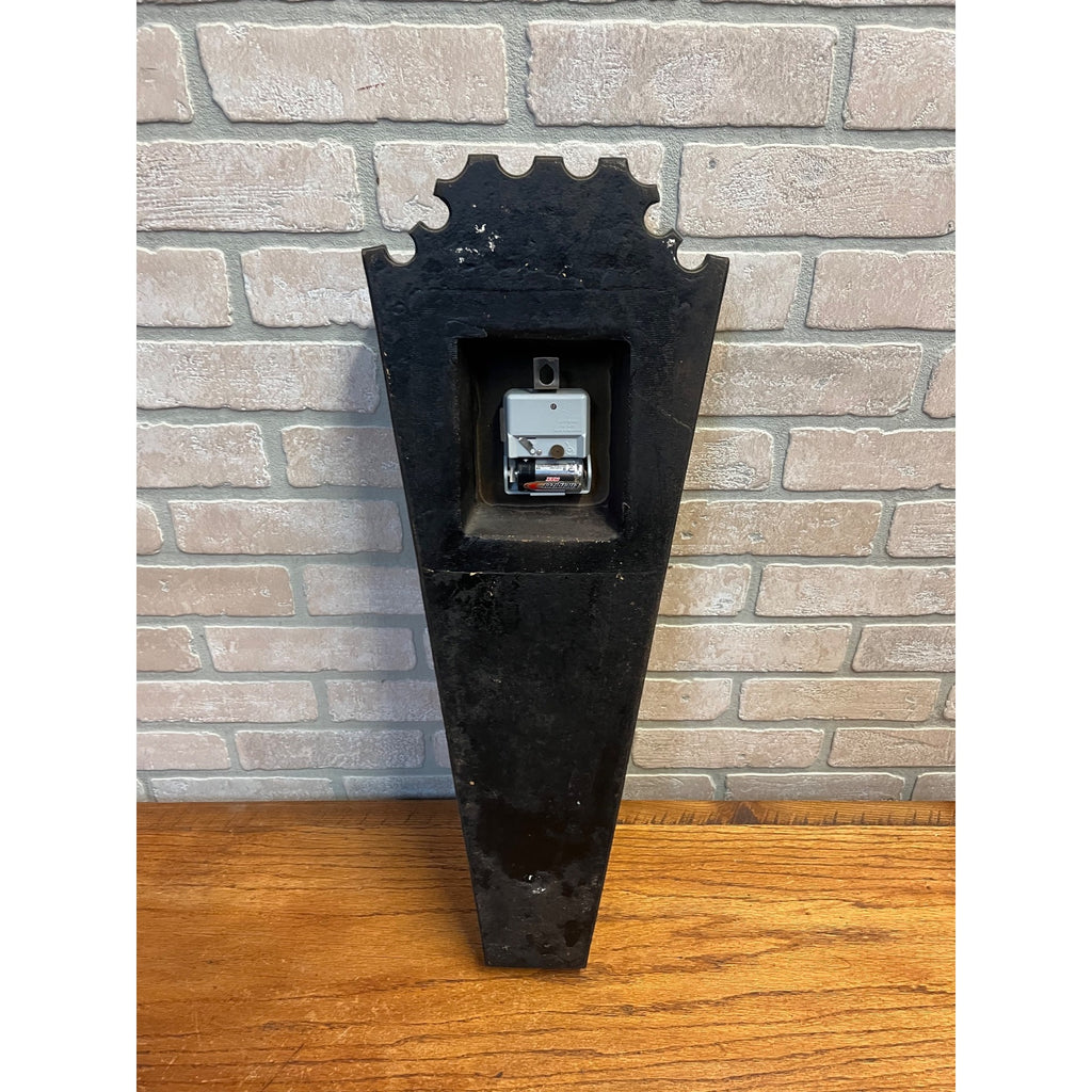 RARE Vintage General Electric Mid-Century Wall Clock Gothic Coffin GE "Spanish"
