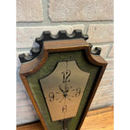 RARE Vintage General Electric Mid-Century Wall Clock Gothic Coffin GE "Spanish"