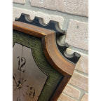 RARE Vintage General Electric Mid-Century Wall Clock Gothic Coffin GE "Spanish"