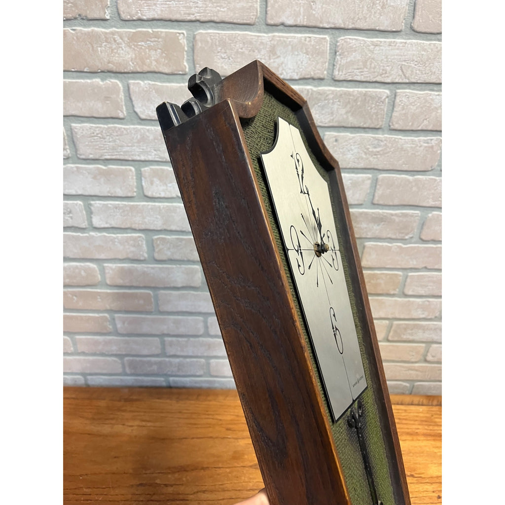 RARE Vintage General Electric Mid-Century Wall Clock Gothic Coffin GE "Spanish"