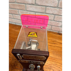 Vintage Schermack Model 310 Visible Coin Op 5 Cent Stamp Machine w/ Topper