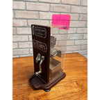 Vintage Schermack Model 310 Visible Coin Op 5 Cent Stamp Machine w/ Topper