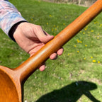 Antique Primitive Hand Carved Wooden Grain Scoop Shovel Farm Tool Rustic Decor